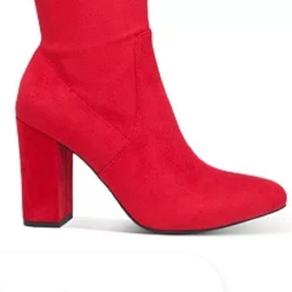 NWT Wild Pair 6 & 10 Bravy Over-The-Knee Stretch Suede Block Heel Boots New Box - Picture 10 of 13